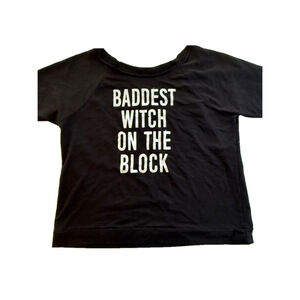 Women's “baddest witch on the block” Sweatshirt Medium Black